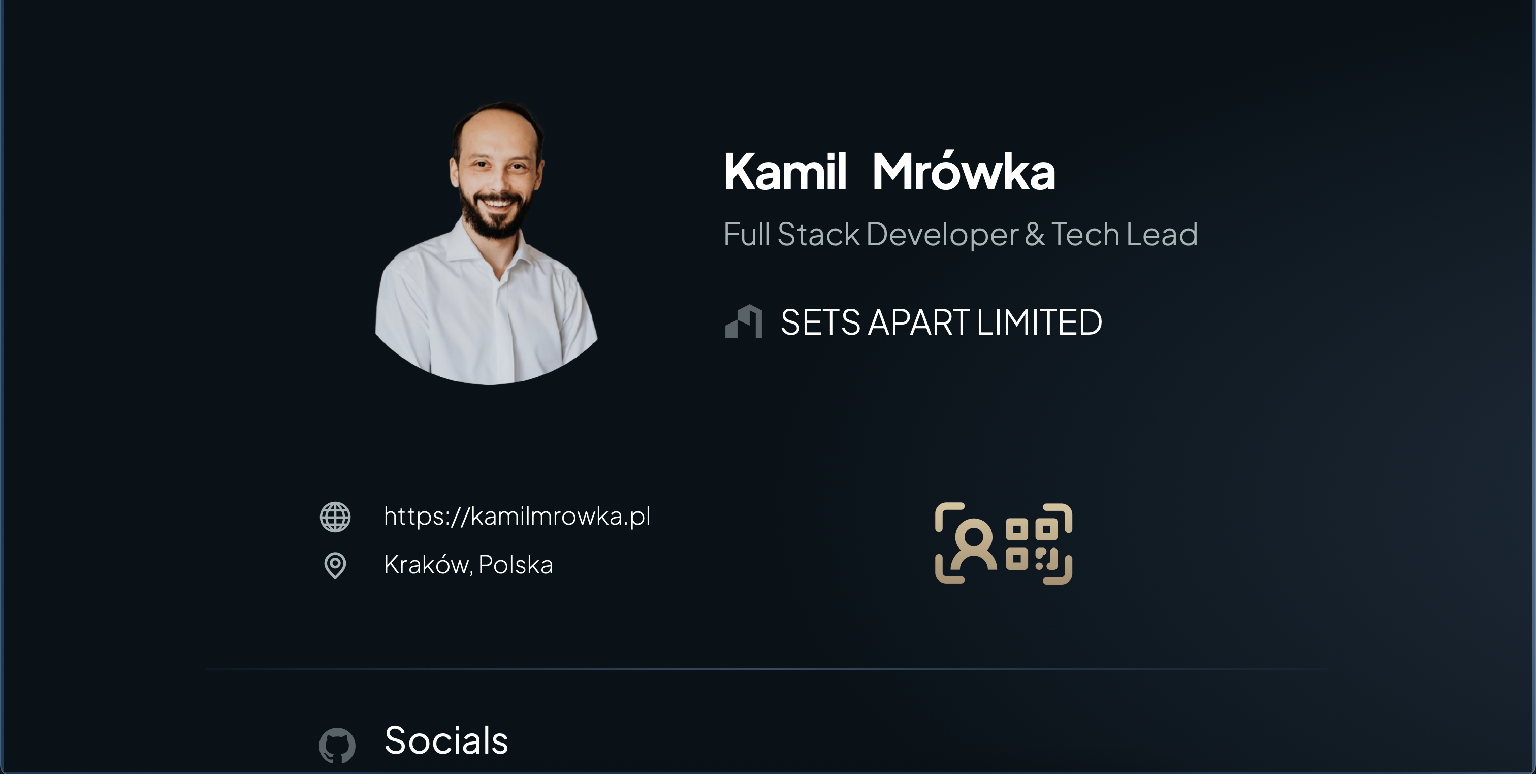 Kamil Mrówka — profil osobisty